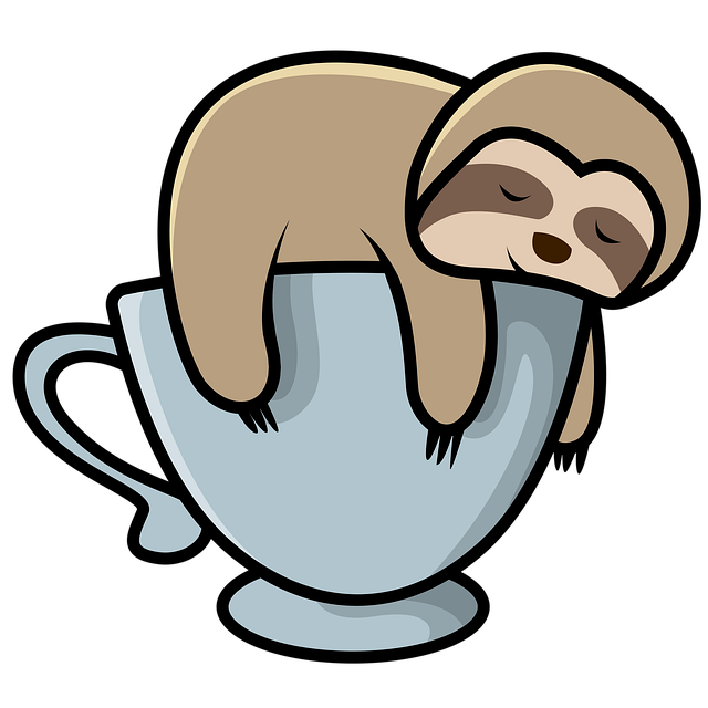 Sleeping Sloth on Coffee Mug